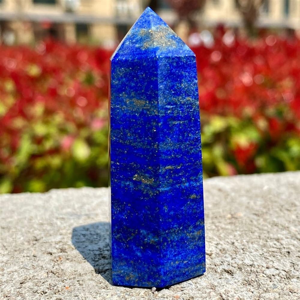 KatLin Lapis Lazuli Quartz Crystal Healing Wand Obelisk