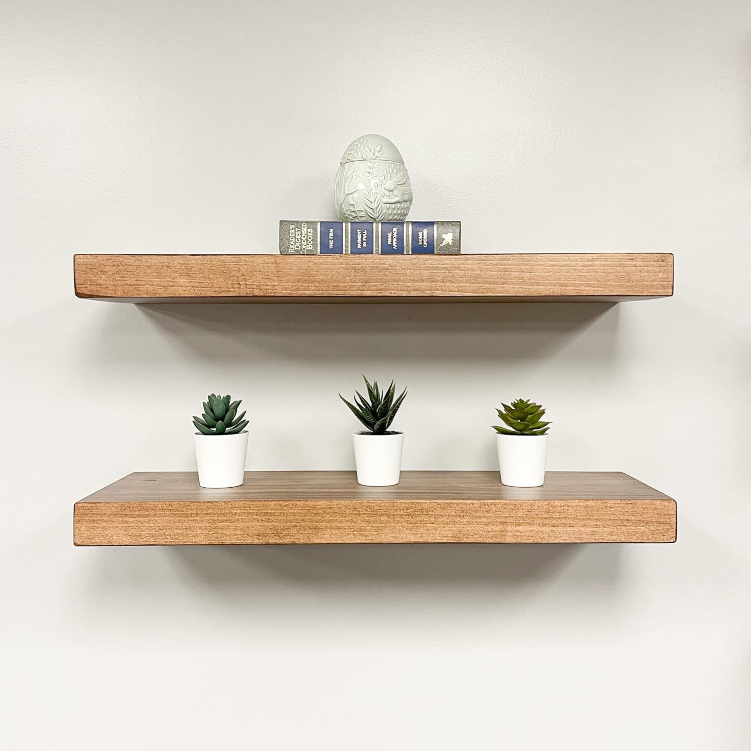 URBANDI Rustic Floating Shelves Set of 2