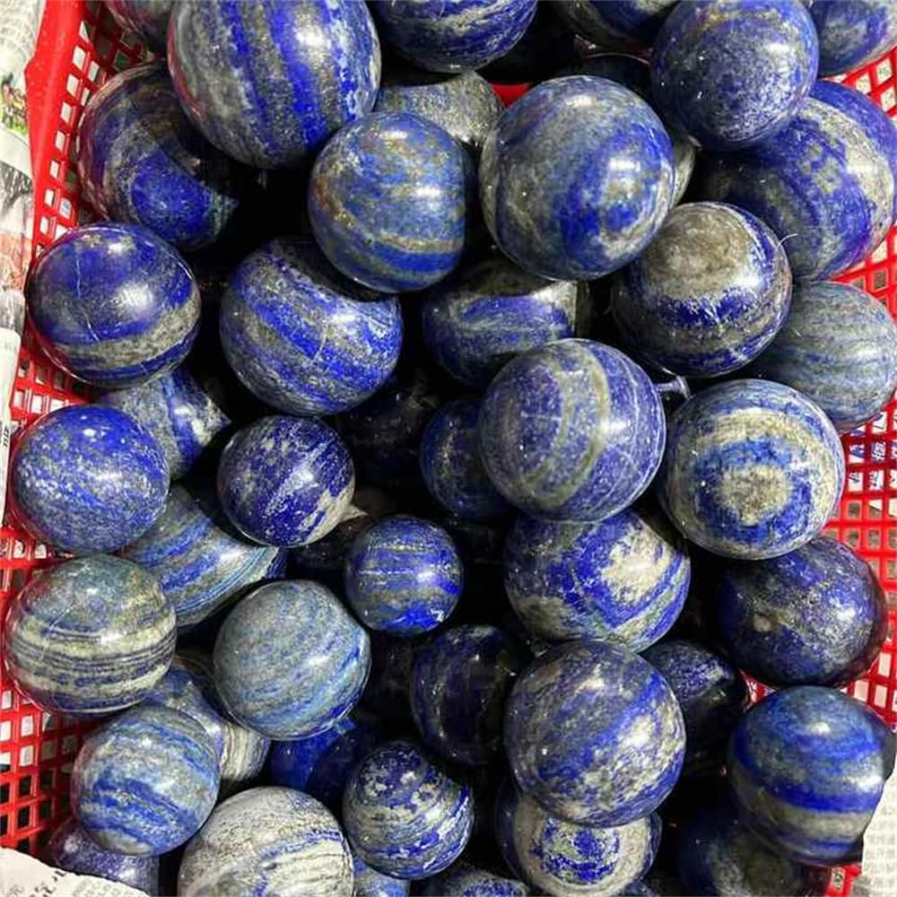 Lapis Lazuli Healing Crystal Ball Indoor Fountain Stone 75mm-80mm