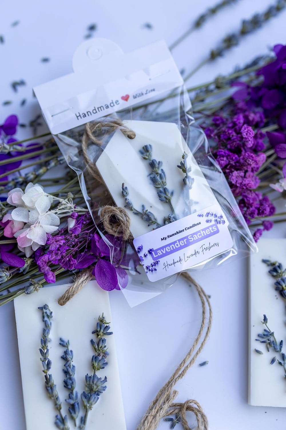 Lavender Soy Wax Sachets for Home and Car Freshness