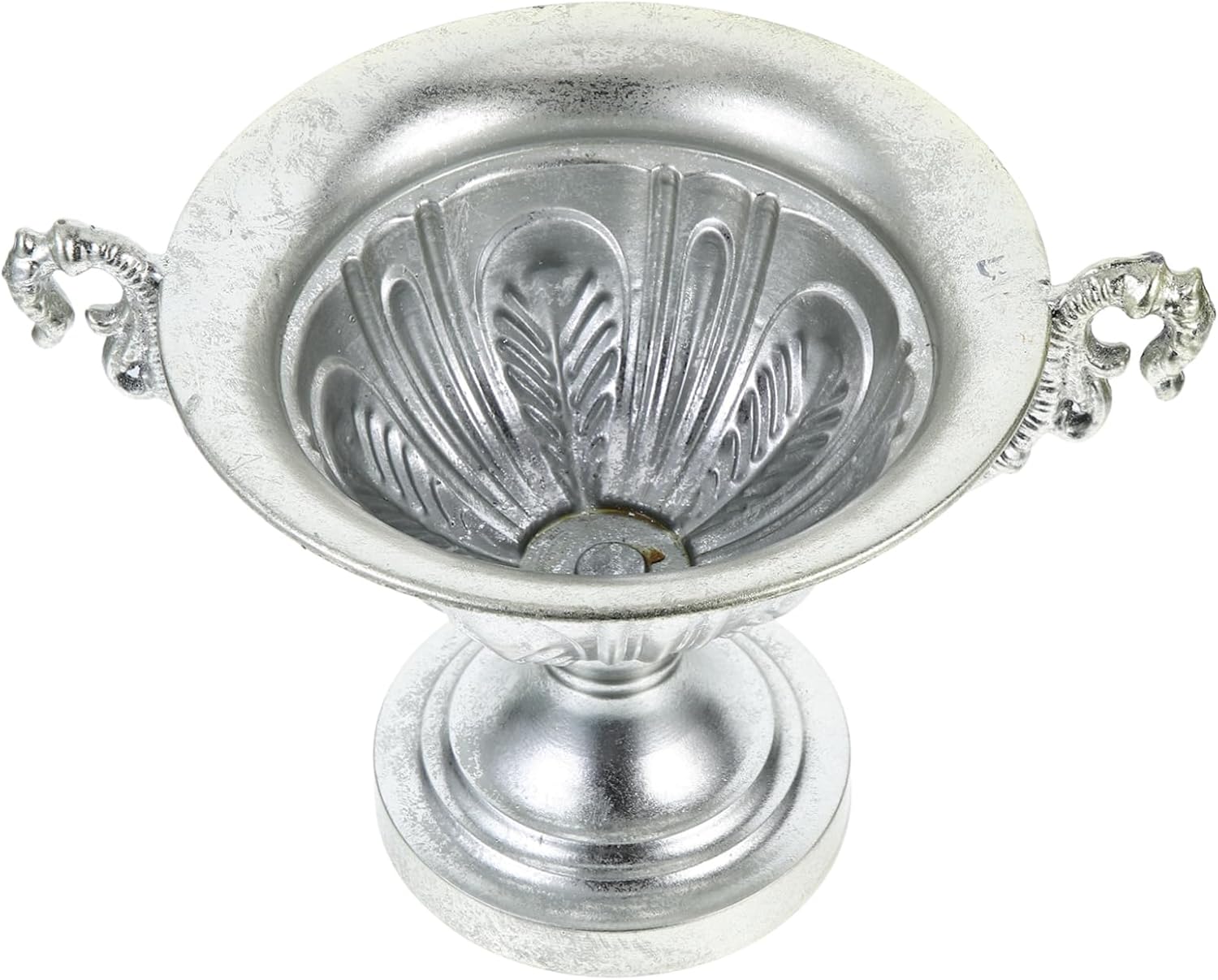 Vintage Iron Art Vase for Rustic Farmhouse Decor