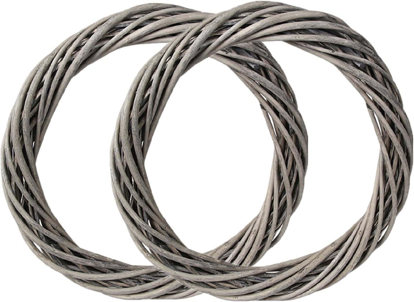 MALOKI 16 Inch Rattan Grapevine Wreath Decor