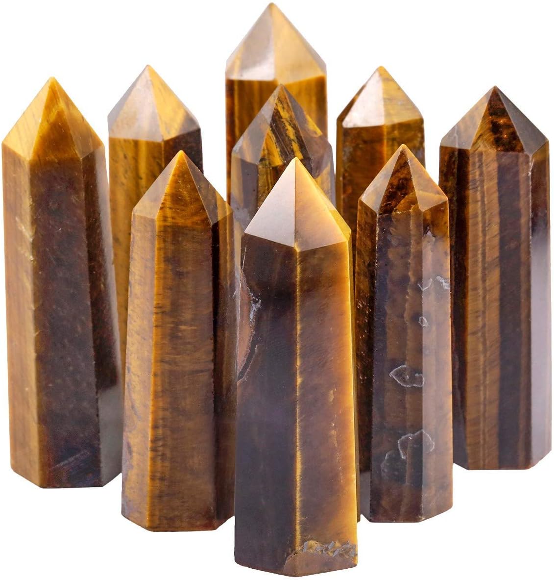 SUNYIK 7 Chakra Crystal Wishing Bottle Set and Healing Wand