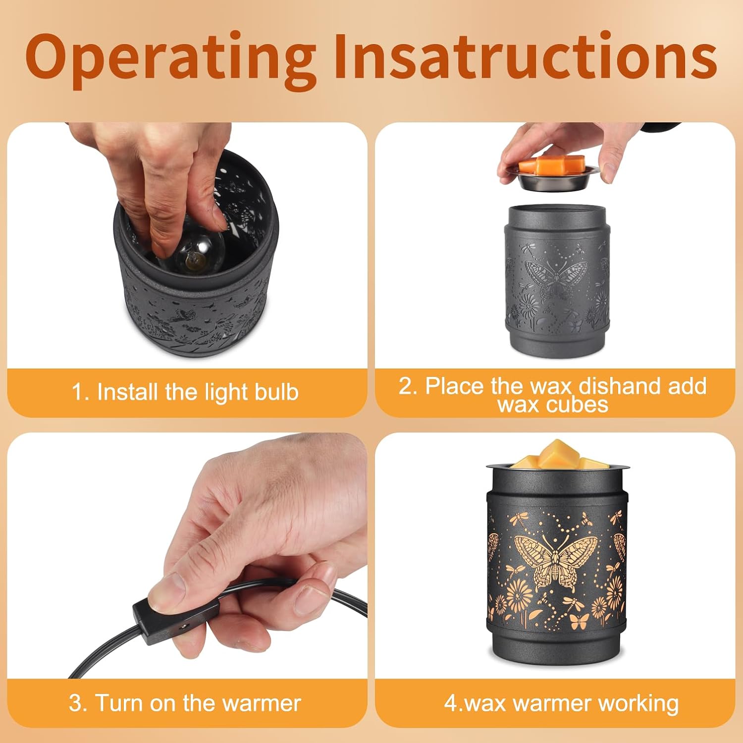 Kobodon 2 in 1 Wax Melts Warmer and Lamp