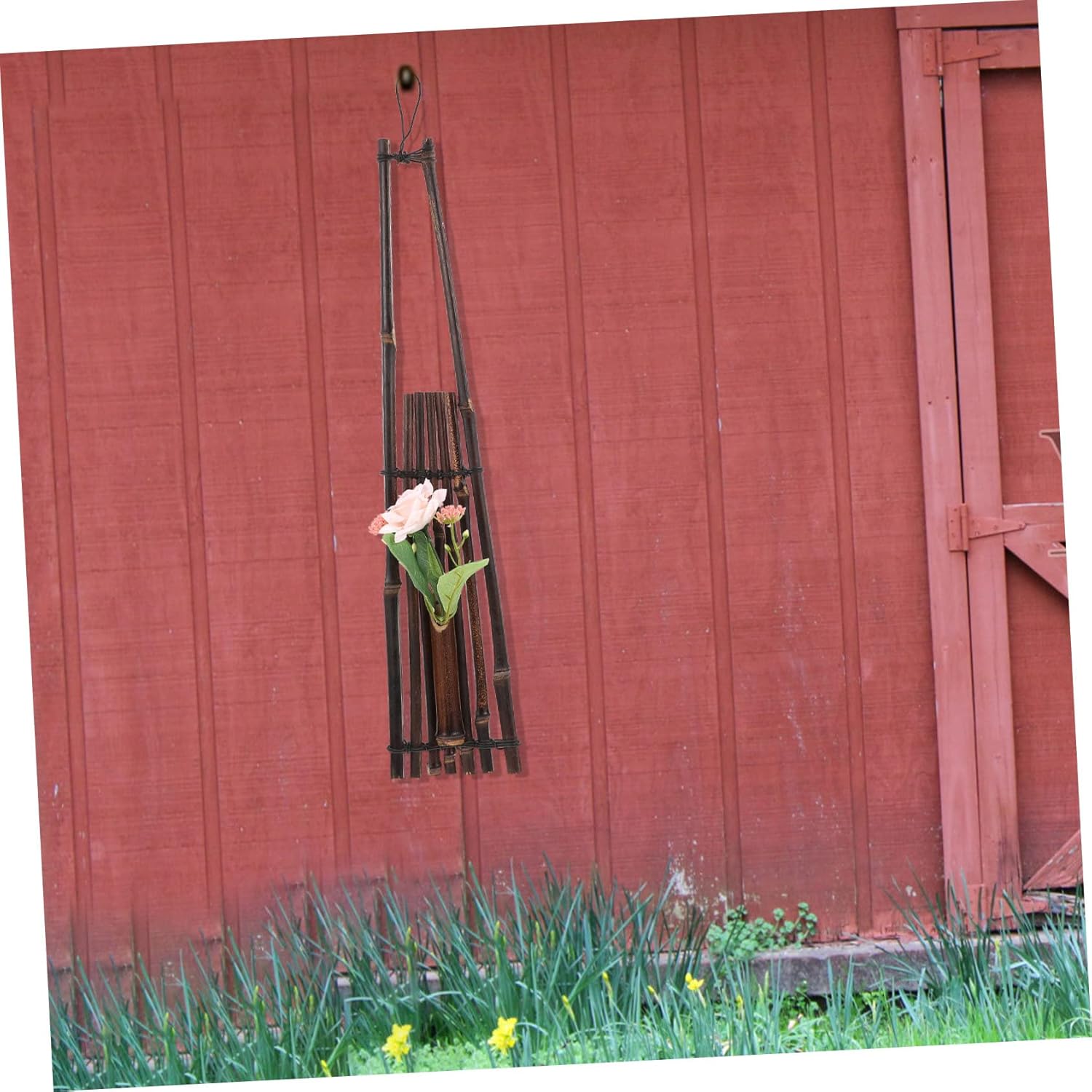 Chinese Style Wall Flower Vase Vintage Ceramic Decor