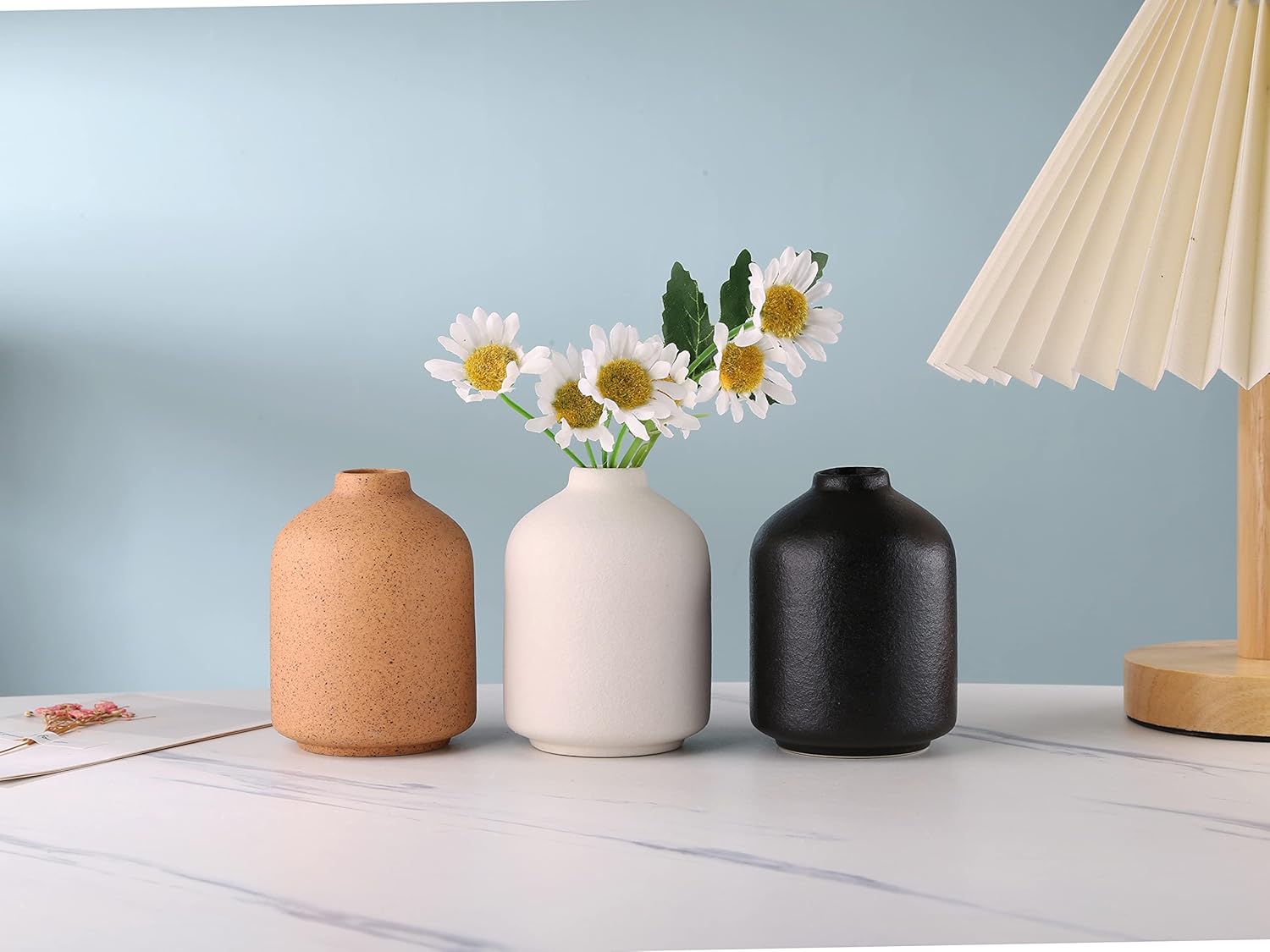 Simple Ceramic Vase for Flowers and Decor