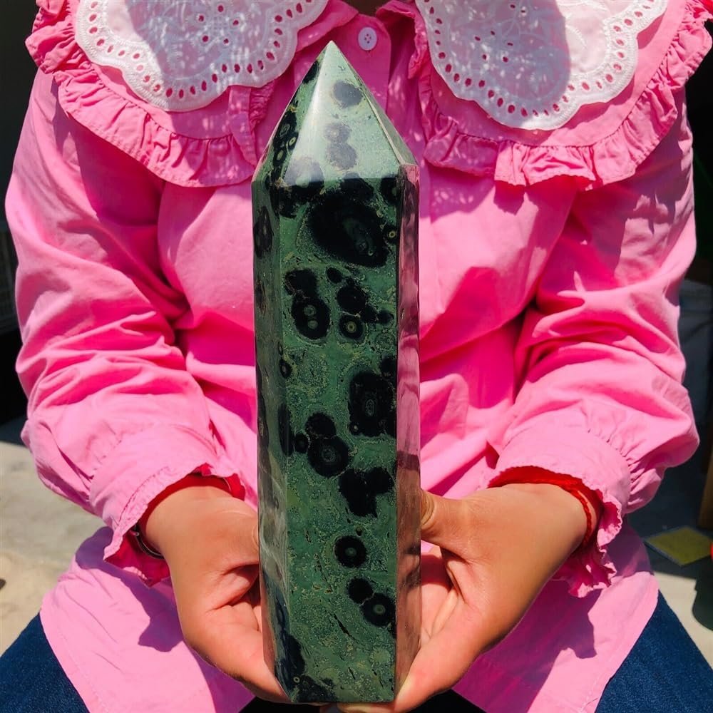 KatLin Natural Stone Peacock Eye Meditation Wand Tower