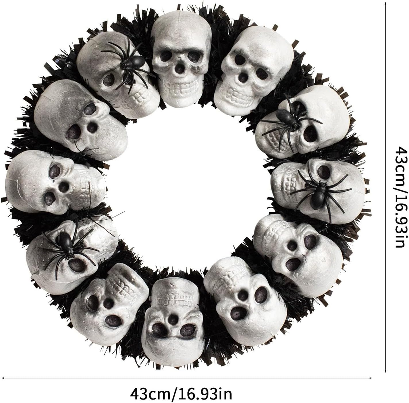Halloween Wreath for Front Door Seasonal Decor