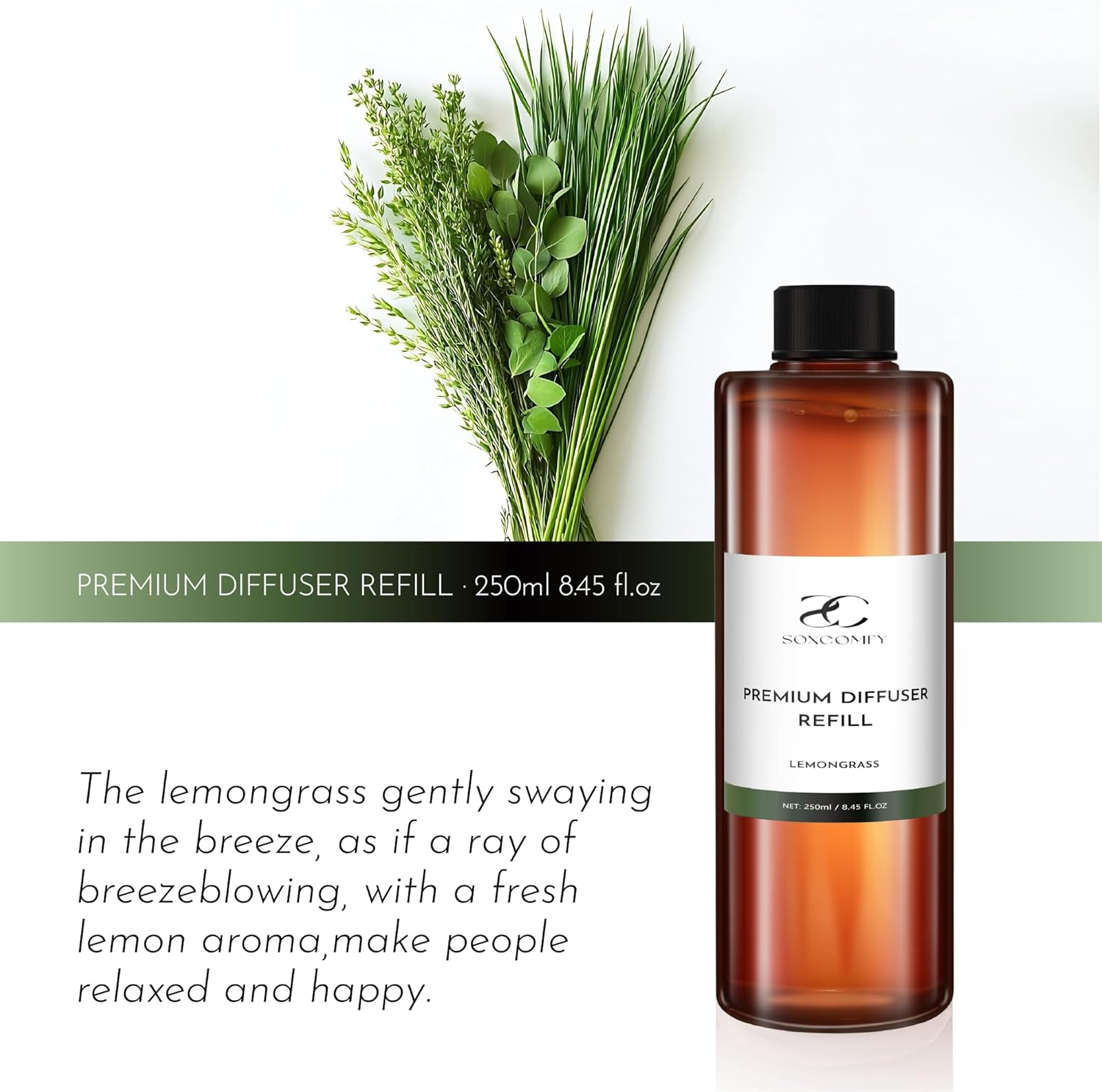 Lemongrass Diffuser Oil - 845 Floz Luxury Home Fragrance