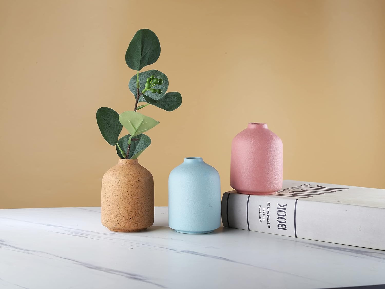 Simple Ceramic Vase for Flowers and Decor