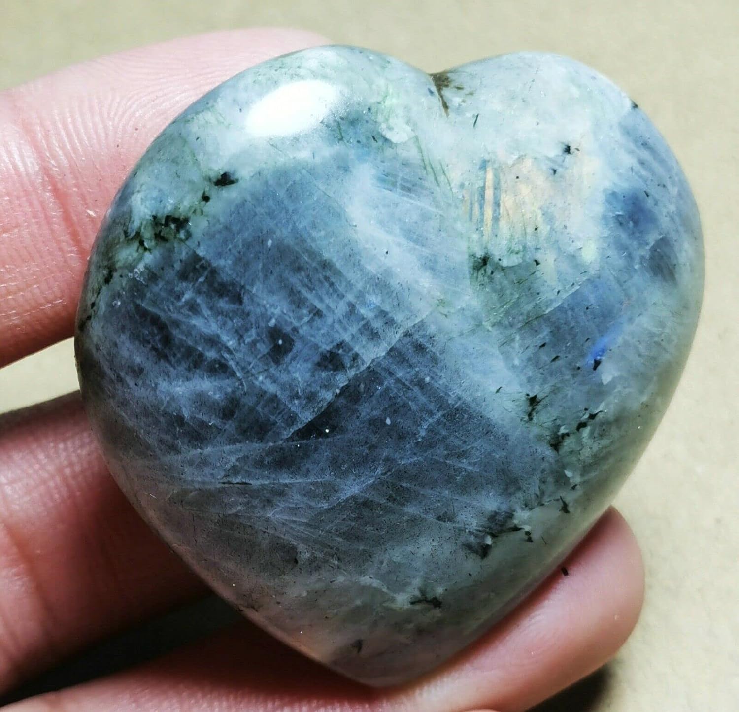 Rainbow Purple Flash Labradorite Reiki Healing Stone