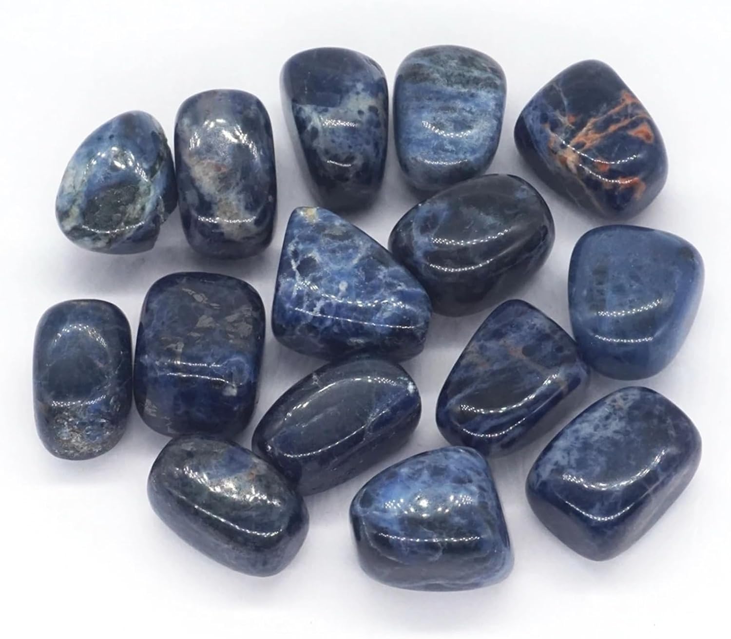 Beautiful Tumbled Blue Sodalite Crystal Healing Specimen 500g