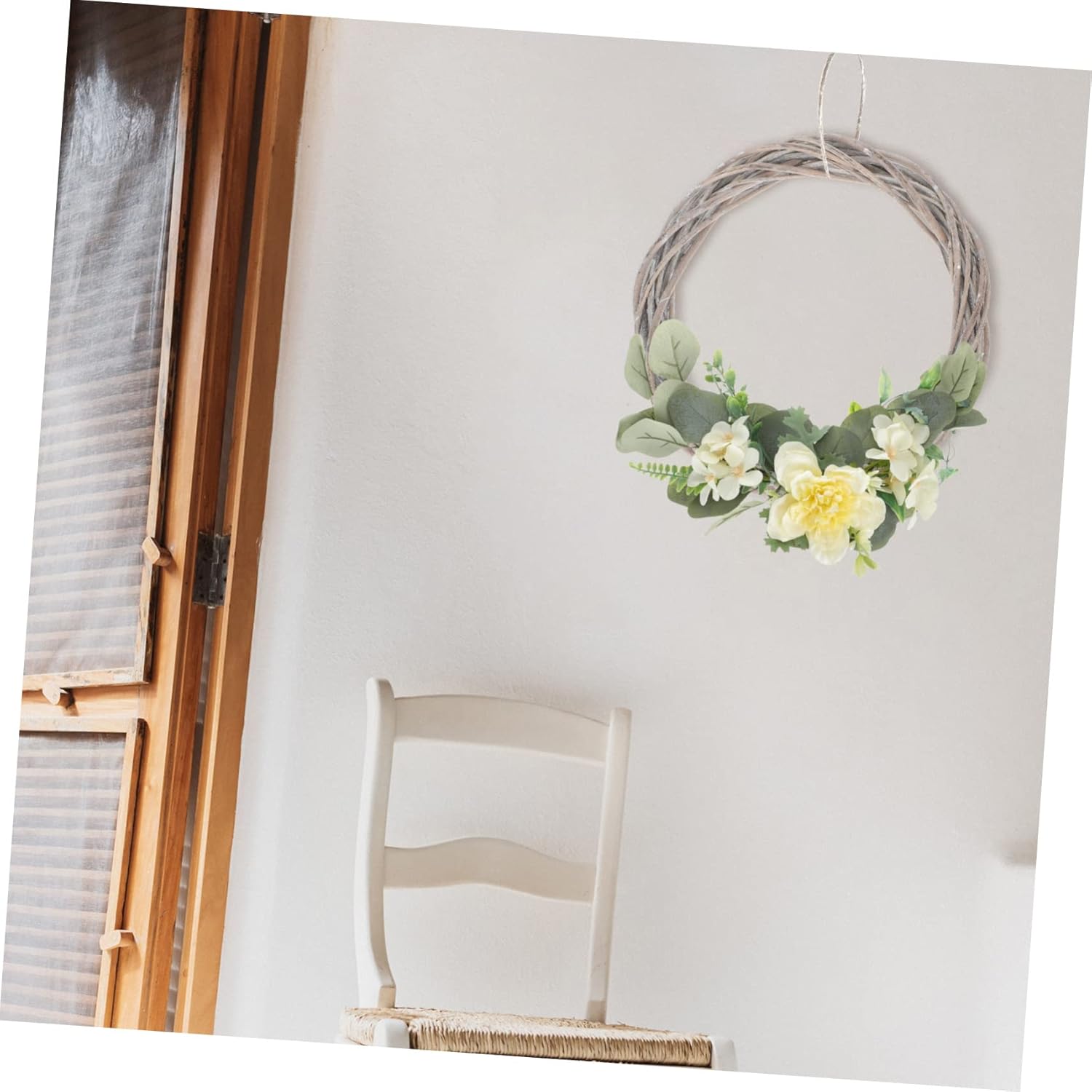 CIYODO 2 Pcs Christmas Wreaths Woven Wall Door Decorations