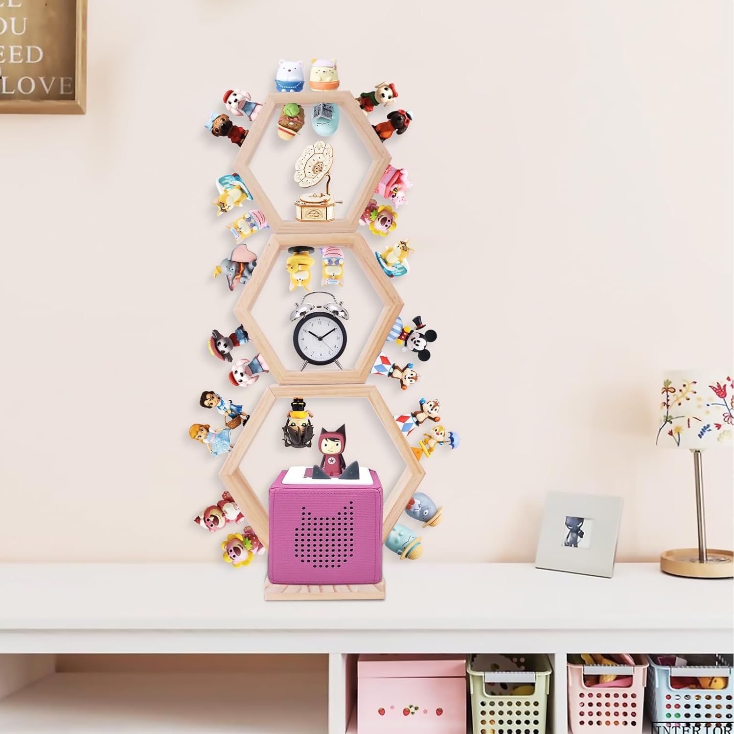 Givilio Tonie Shell Hexagon Wall Mounted Set of 3