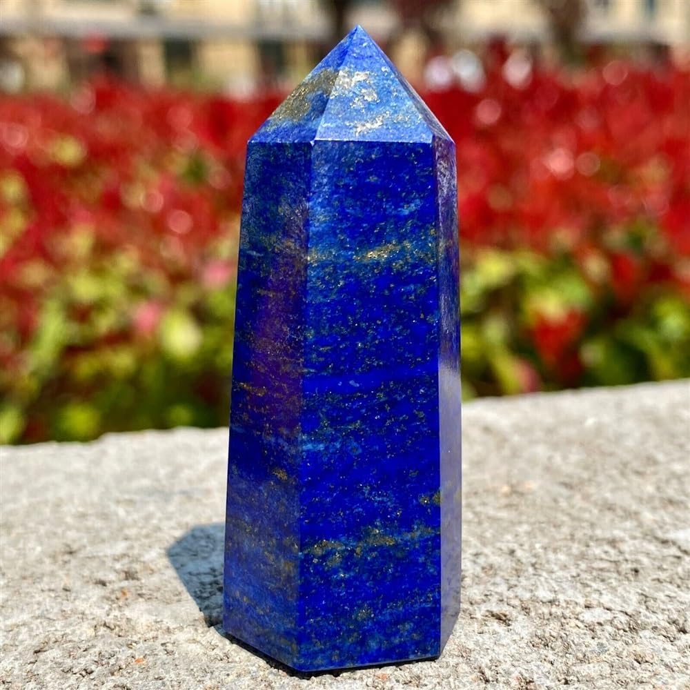KatLin Lapis Lazuli Quartz Crystal Healing Wand Obelisk