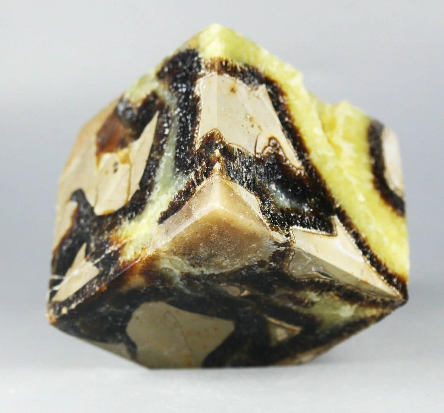 Polished Dragon Septarian Cube Reiki Stone 310G