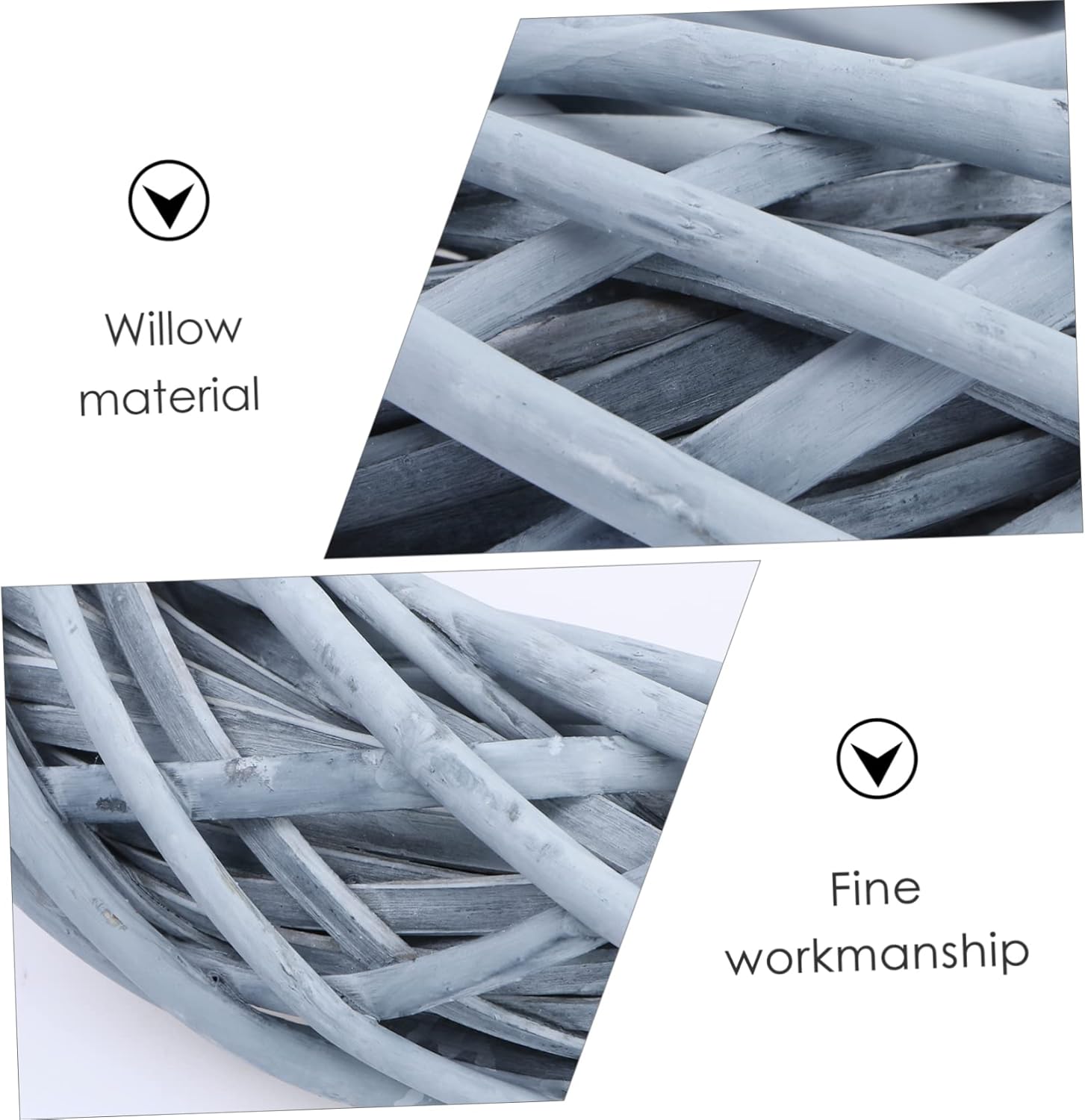 Gogogmee Willow Wreath DIY Rattan Garland Door Decor