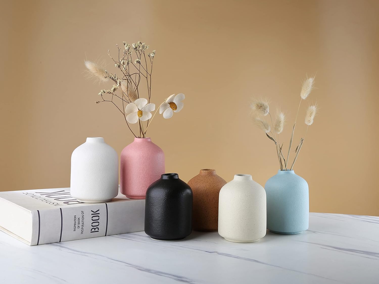 Simple Ceramic Vase for Flowers and Decor