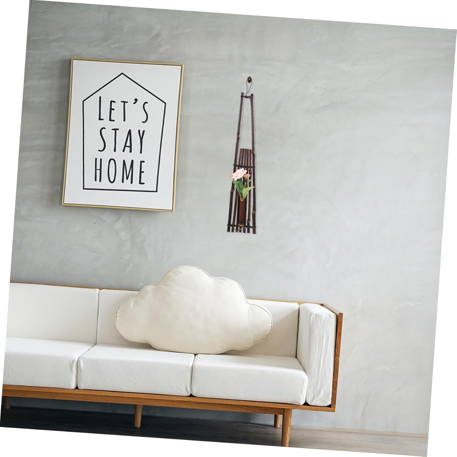 Chinese Style Wall Flower Vase Vintage Ceramic Decor