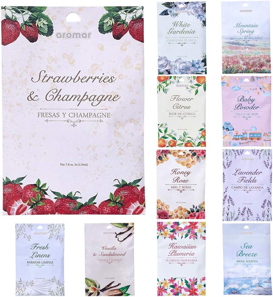 12 Scented Fragrance Sachet Pouch for Wardrobe and Home