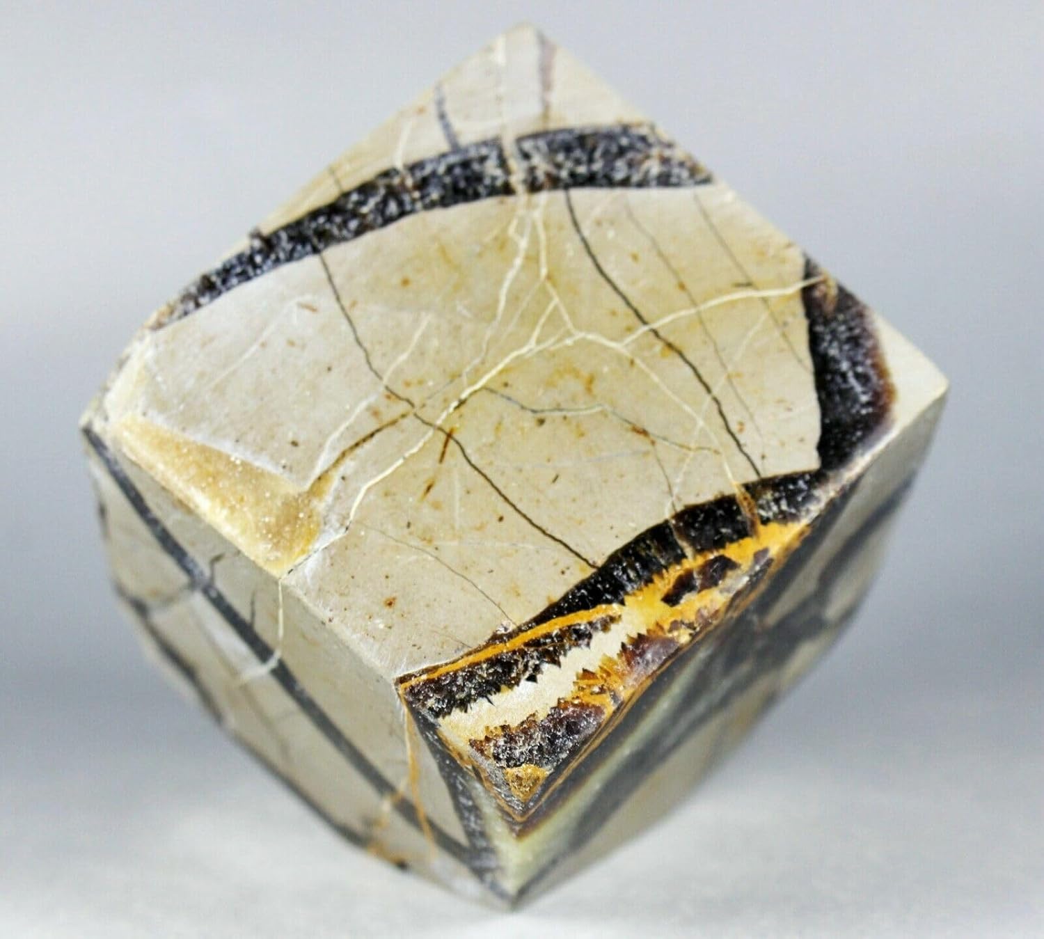 Polished Dragon Septarian Cube Reiki Stone Display 380G L5392