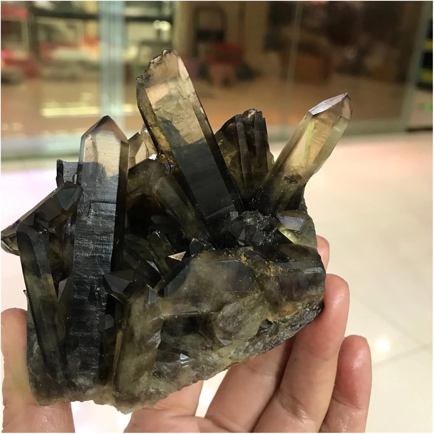 PEKMAR Natural Raw Brown Smoky Quartz Crystal Clusters 1kg