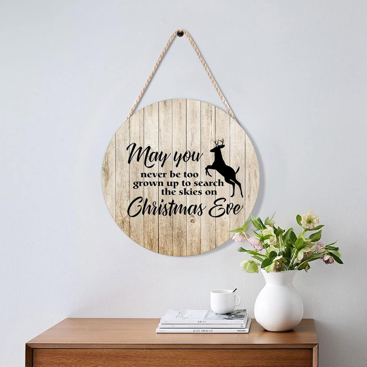 Farmhouse Front Door Hanger Funny Wood Sign 10x10