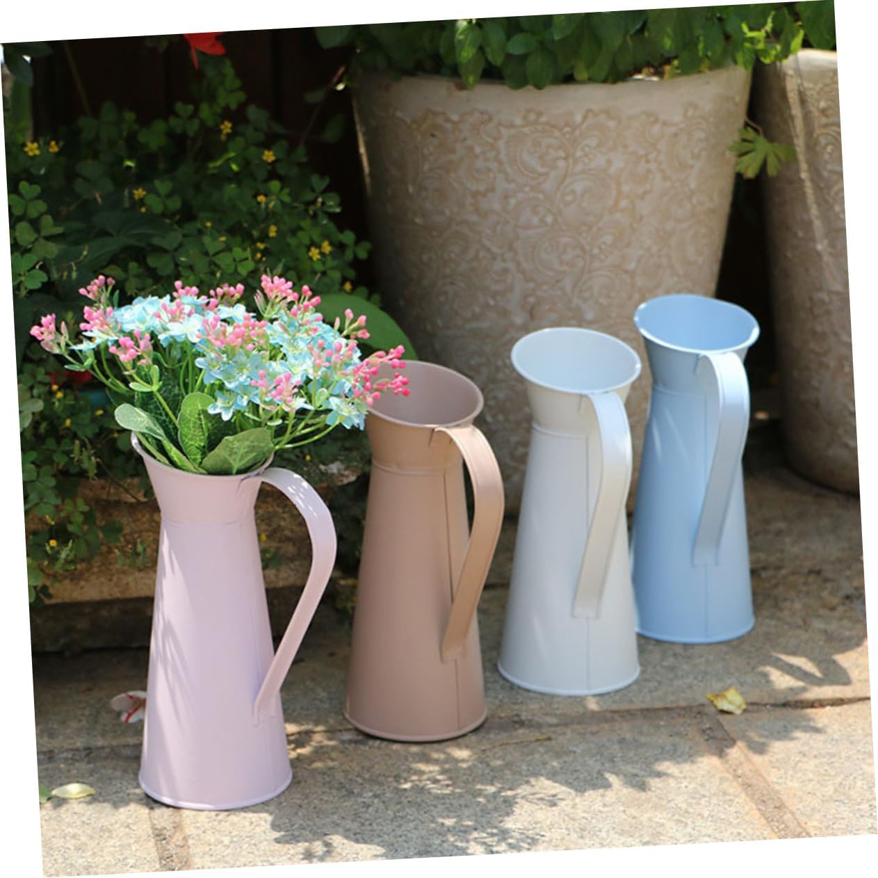 Happyyami Modern Iron Vase for Flower Arrangement