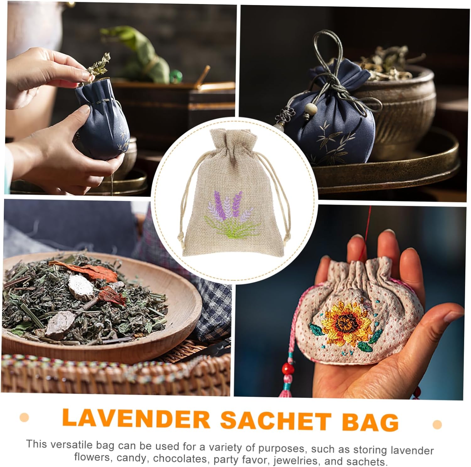 Cabilock 10pcs Multi Functional Fragrance Sachets Pouches
