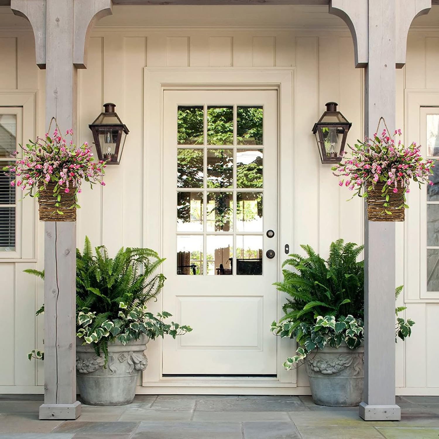 Pink Berry Wildflower Door Wreath - Spring Summer Decor