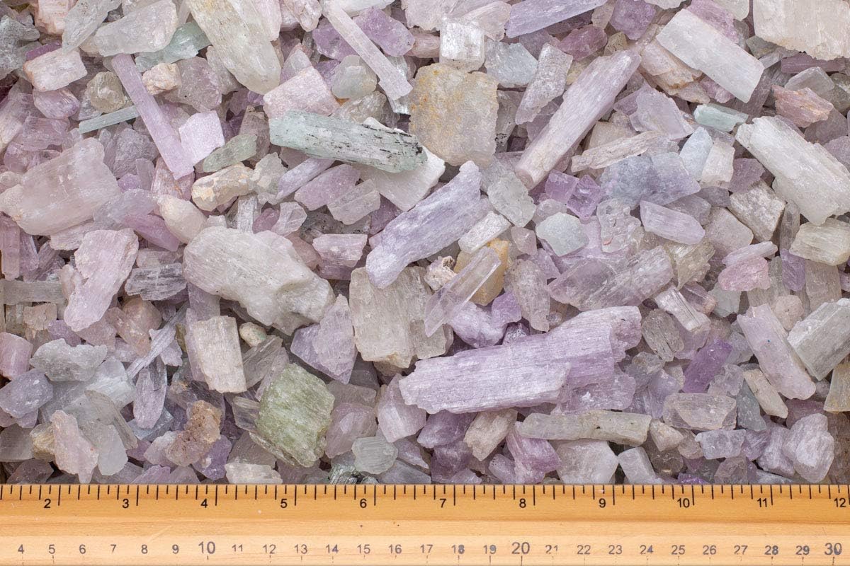 Fantasia Natural Kunzite Stones 5 lbs from Pakistan