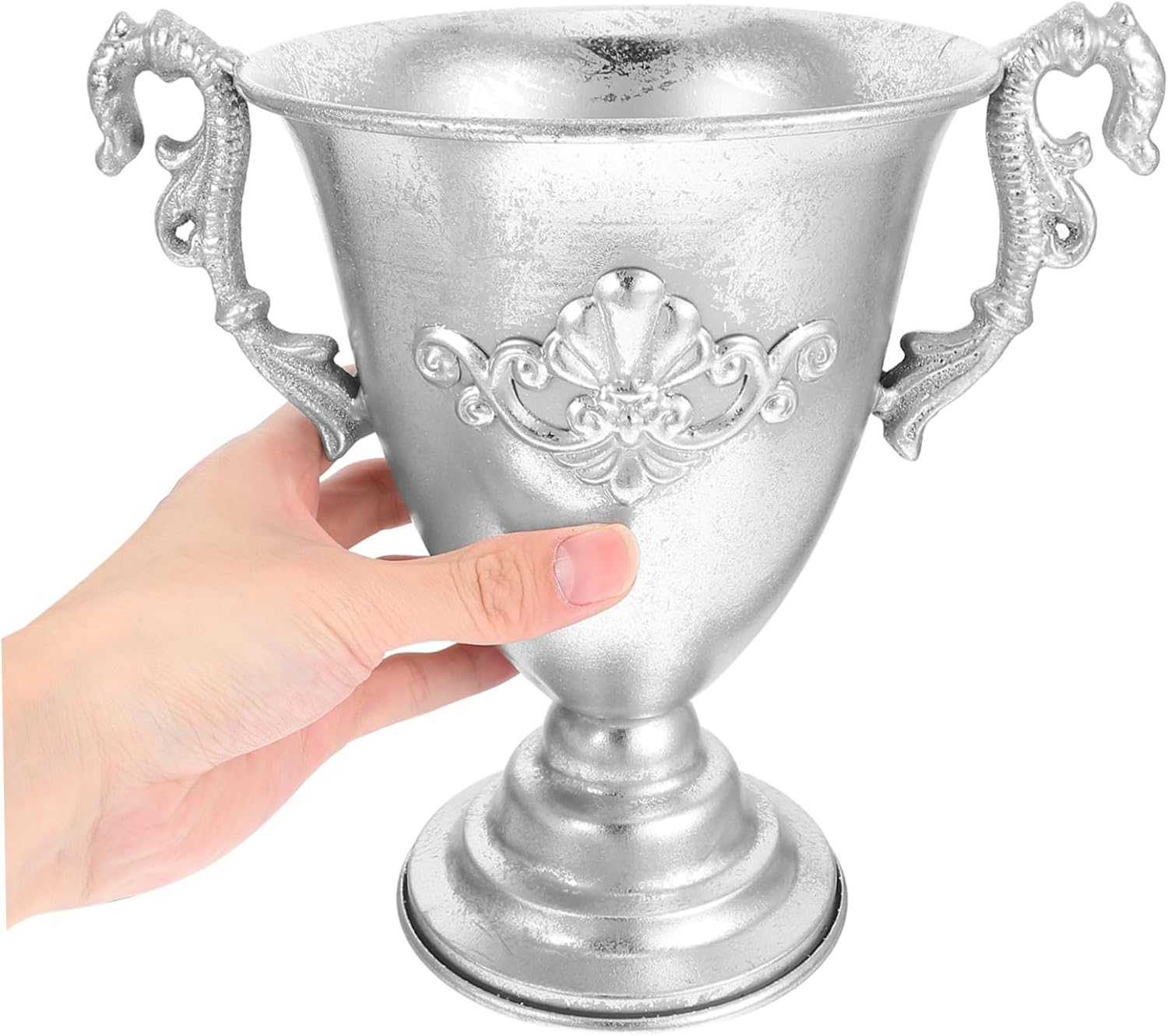 Rustic Iron Flower Vase Vintage Decorative Pot for Home