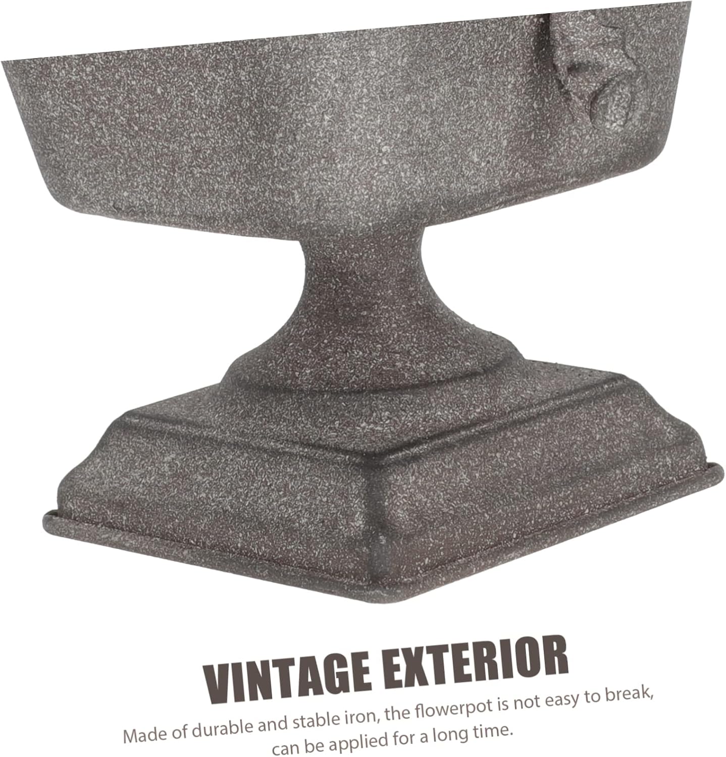 VICASKY Vintage Iron Flower Pot Grey
