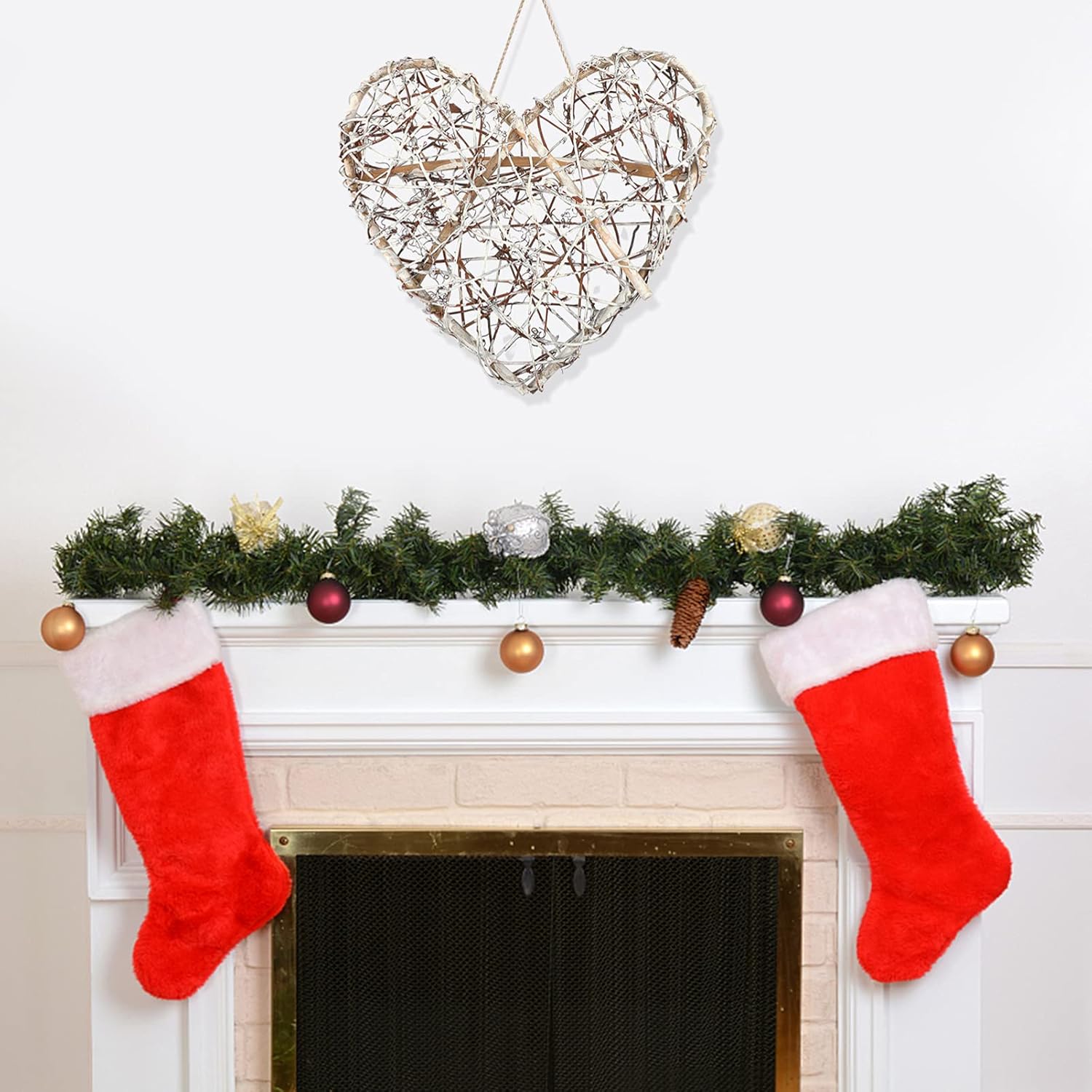 NUOBESTY Heart Shaped Wreath DIY Craft Project
