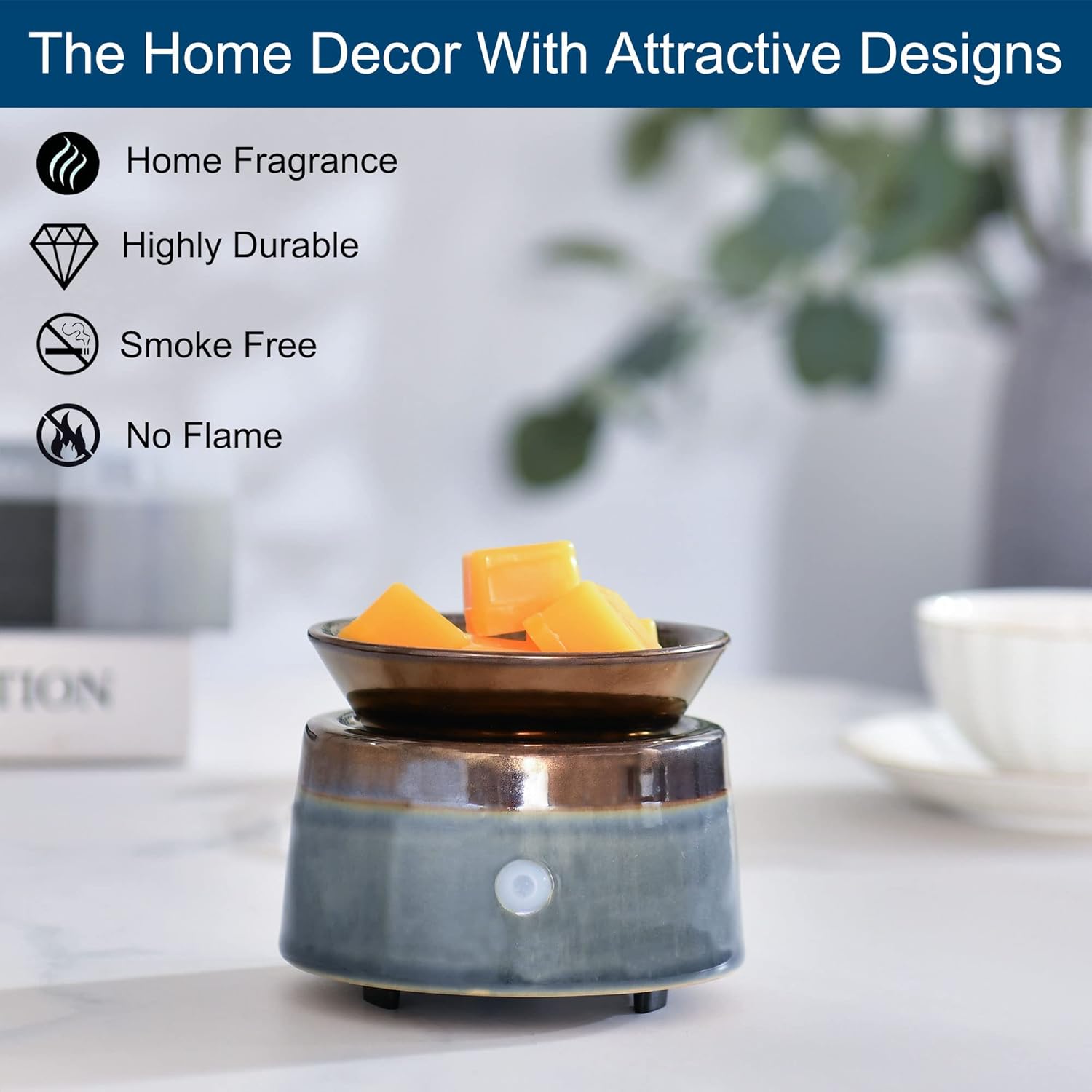 Kobodon Ceramic Candle Wax Warmer 3-in-1