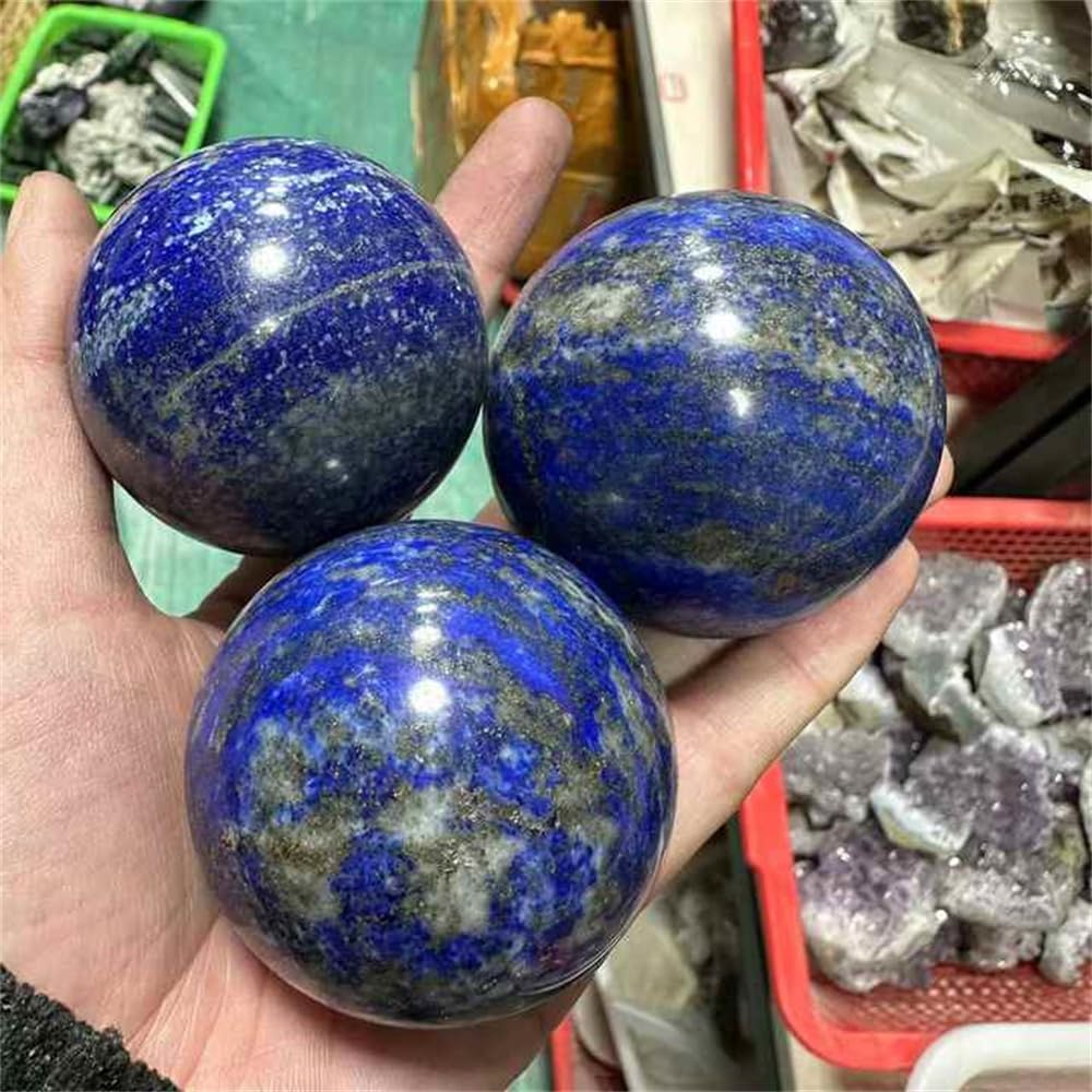 Lapis Lazuli Healing Crystal Ball Indoor Fountain Stone 75mm-80mm