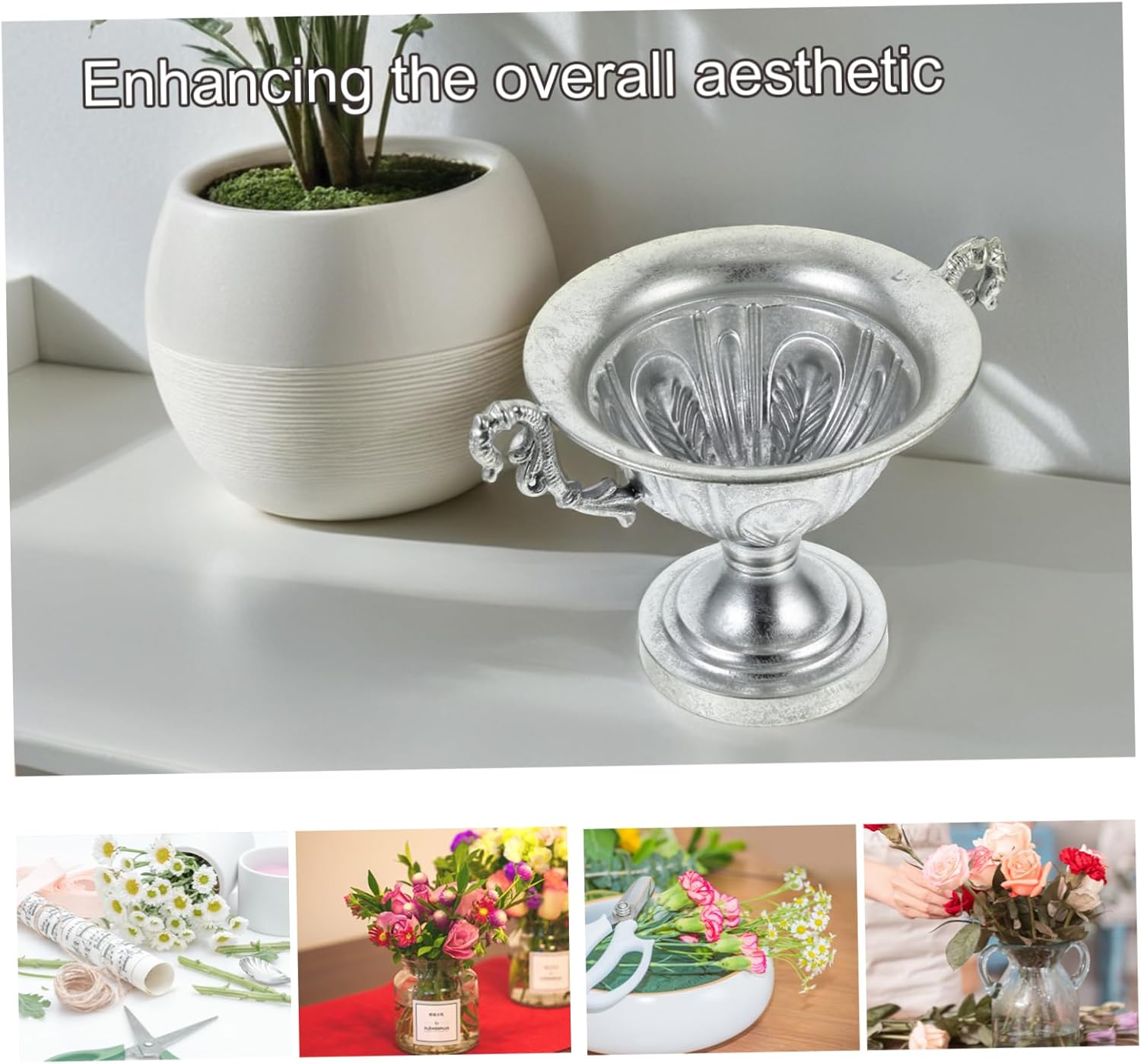 Country Style Iron Flower Vase Decorative Jug