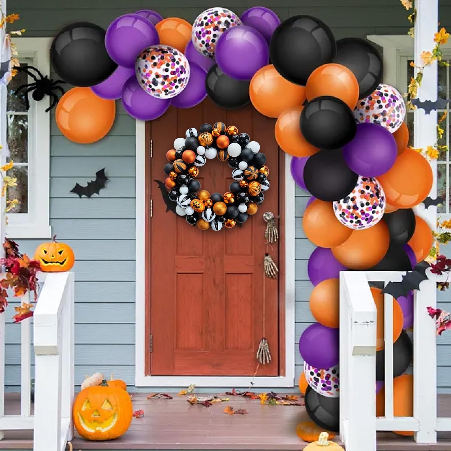 Bibelot 18 Inch Halloween Wreath for Front Door Decor