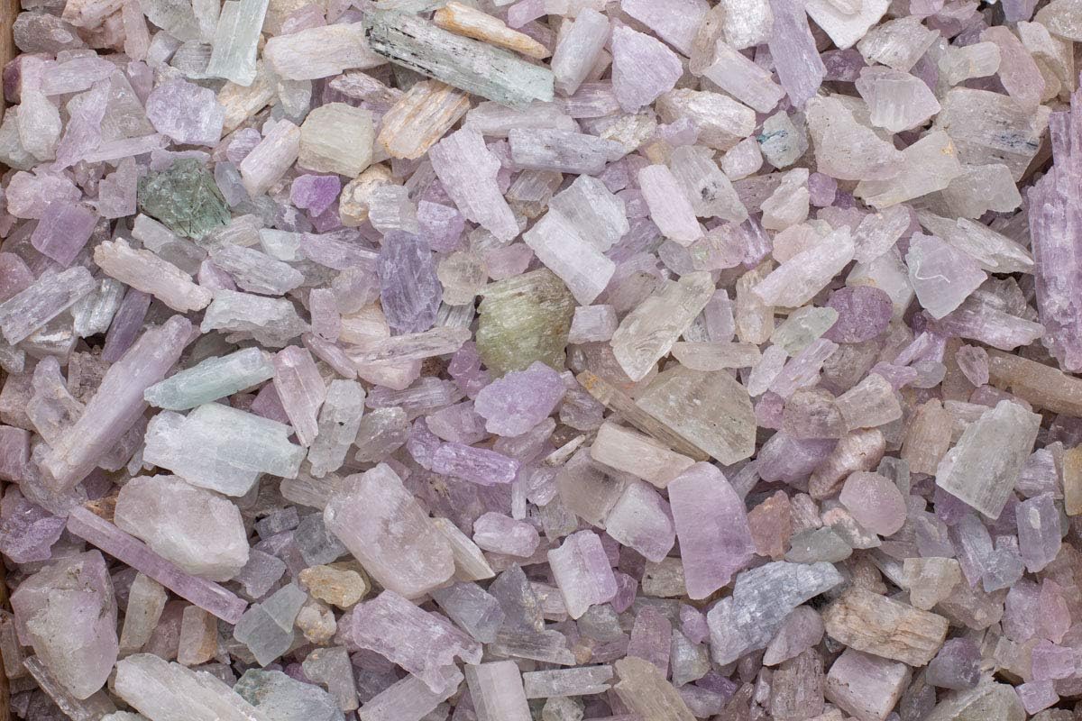 Fantasia Natural Kunzite Stones 5 lbs from Pakistan