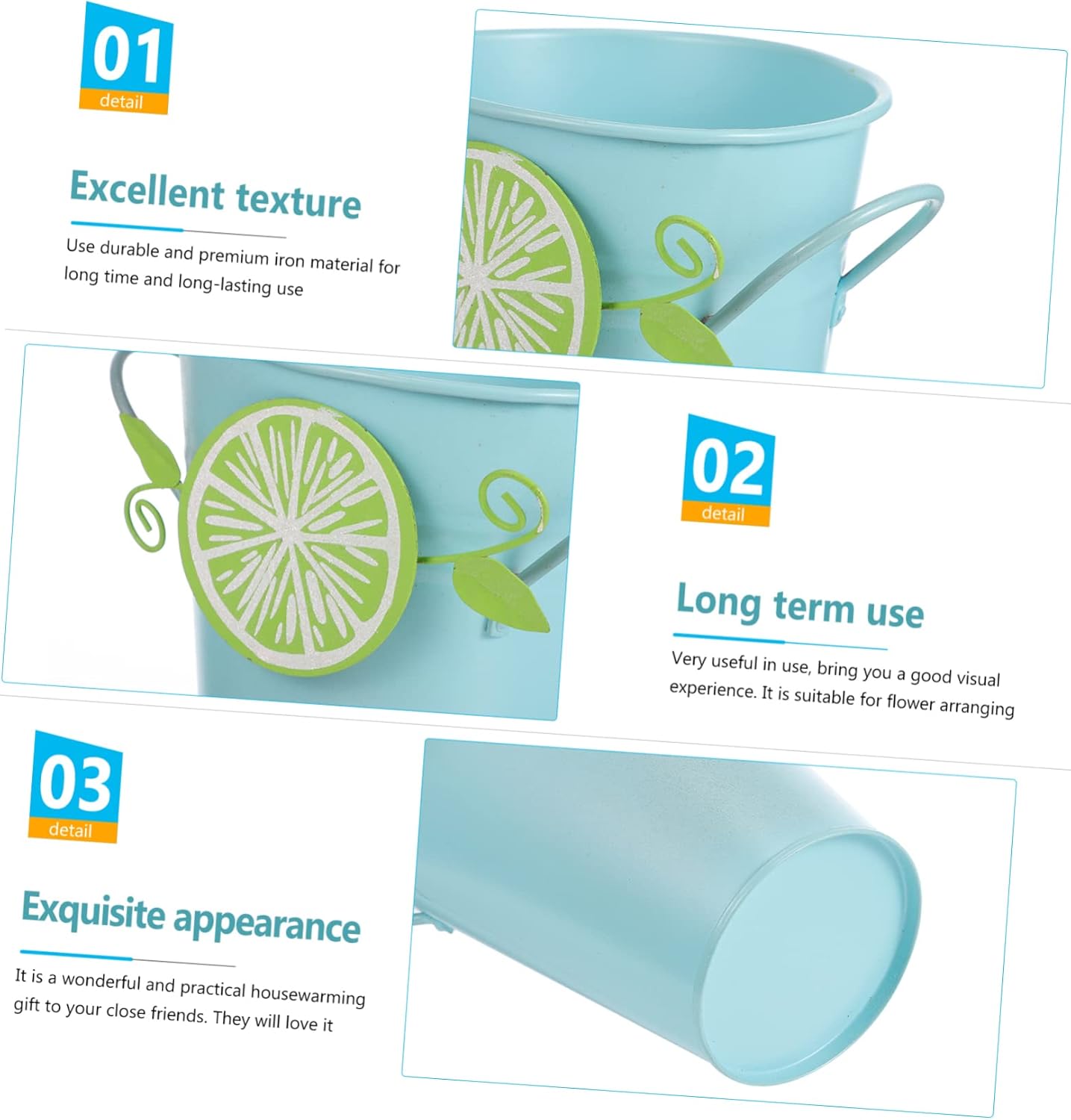 Iron Flower Arrangement Holder Decorative Vase Multi-Functional Home Decor 1