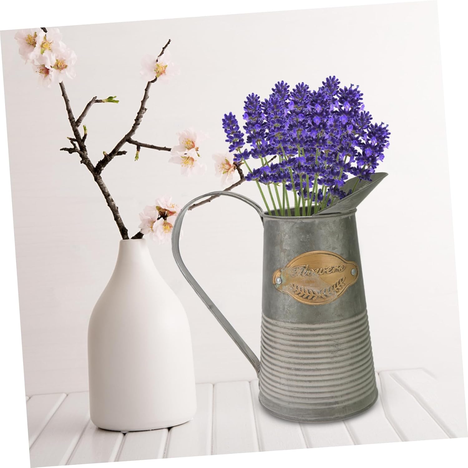 Hemoton Antique Iron Flower Pot for Garden and Home Decor