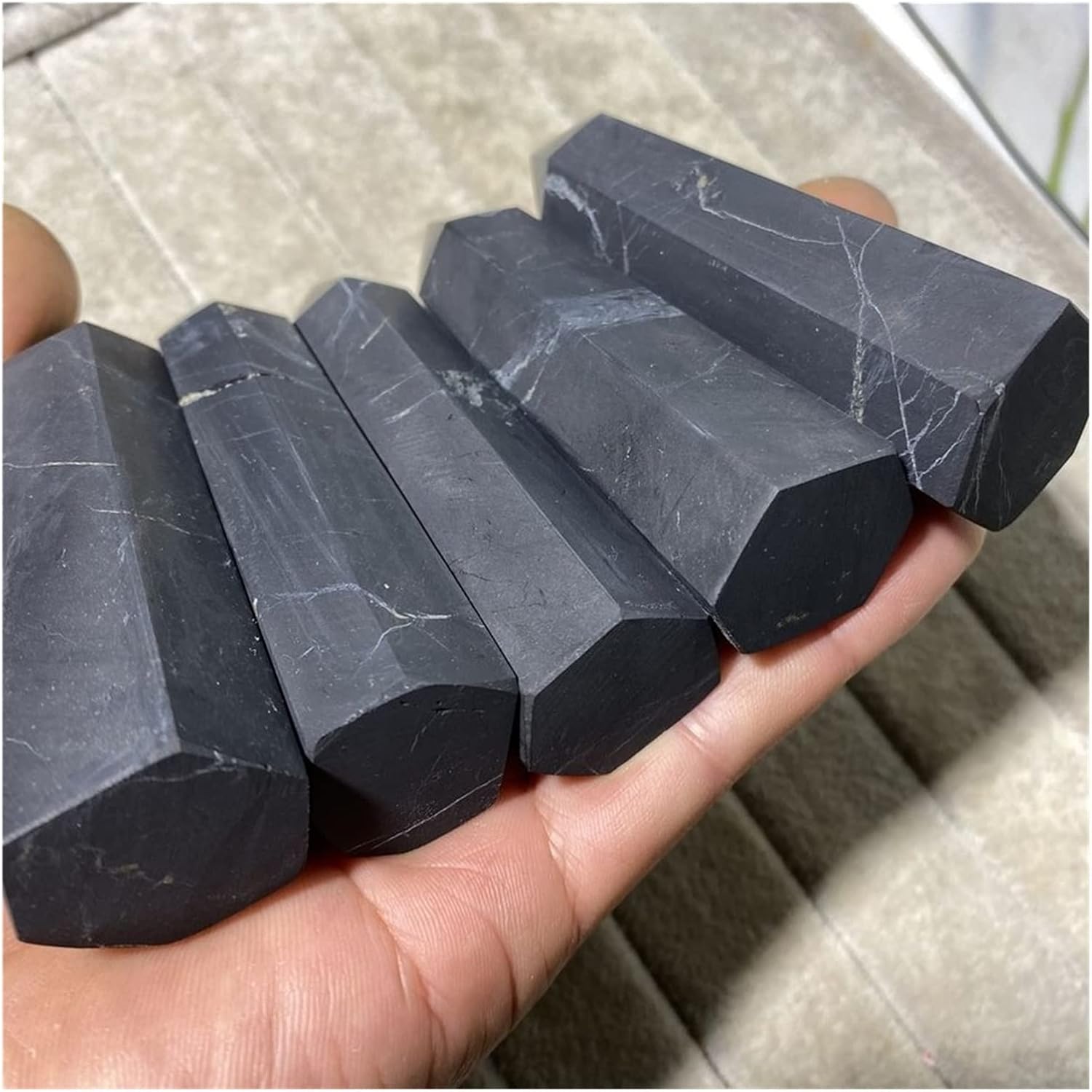 Natural Stones Crystals Pyramid Tower Home Decor
