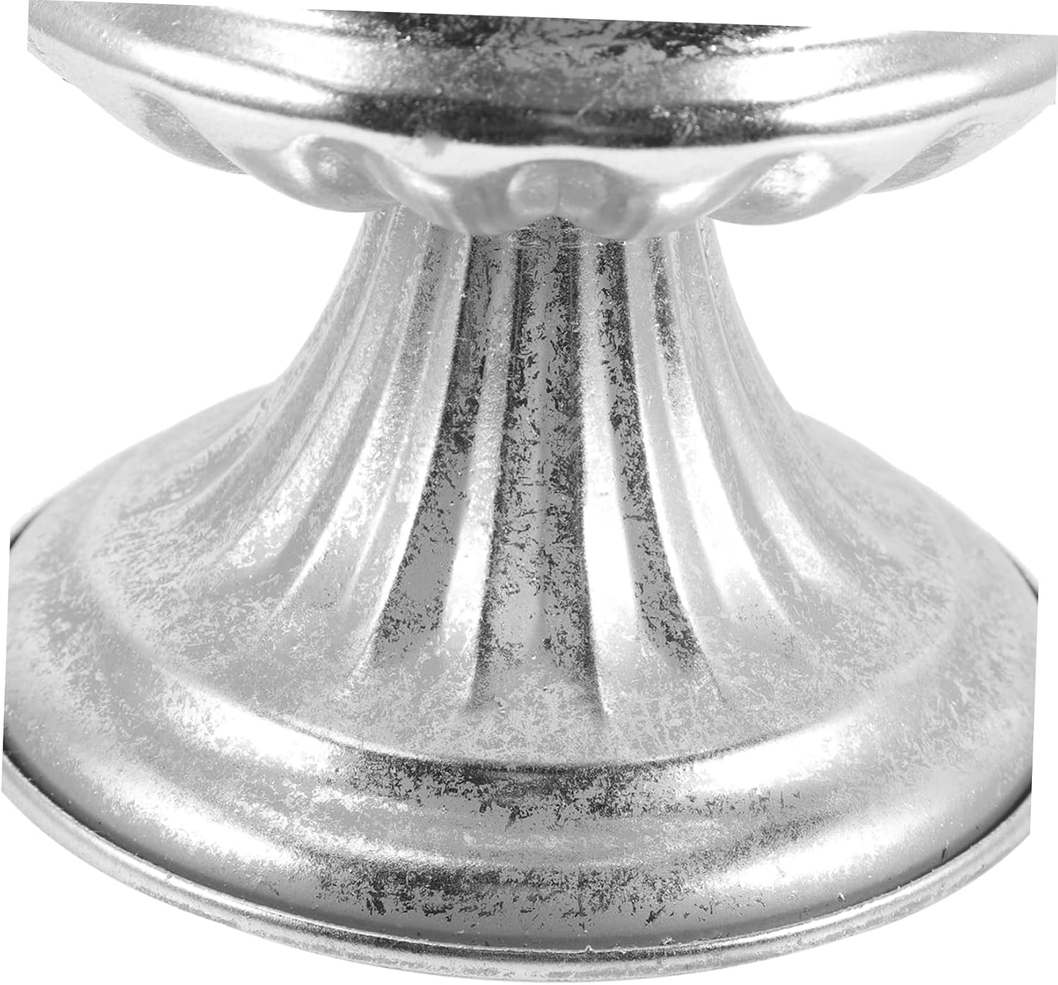 CIMAXIC Decorative Urn Vase Silver Vintage Tall Floor Vase