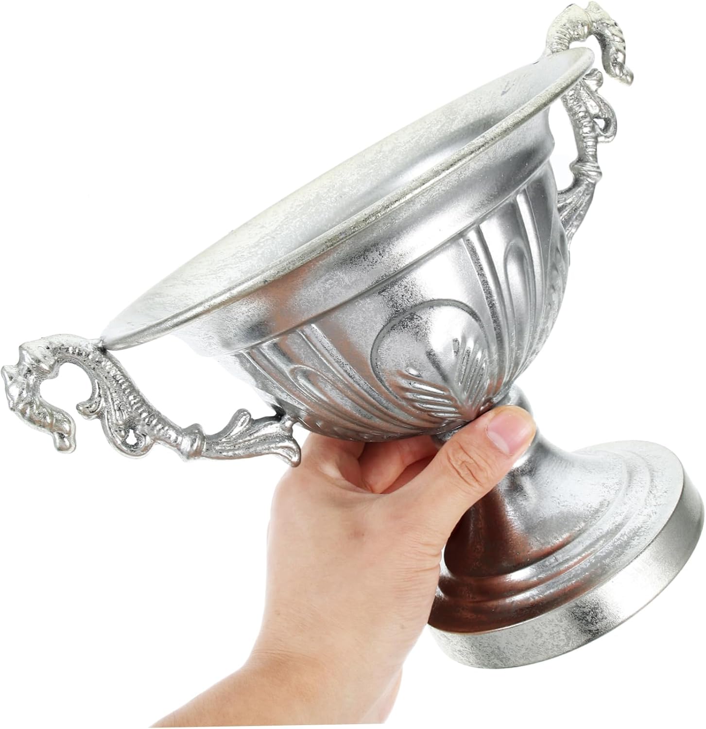 Vintage Iron Art Vase for Rustic Farmhouse Decor