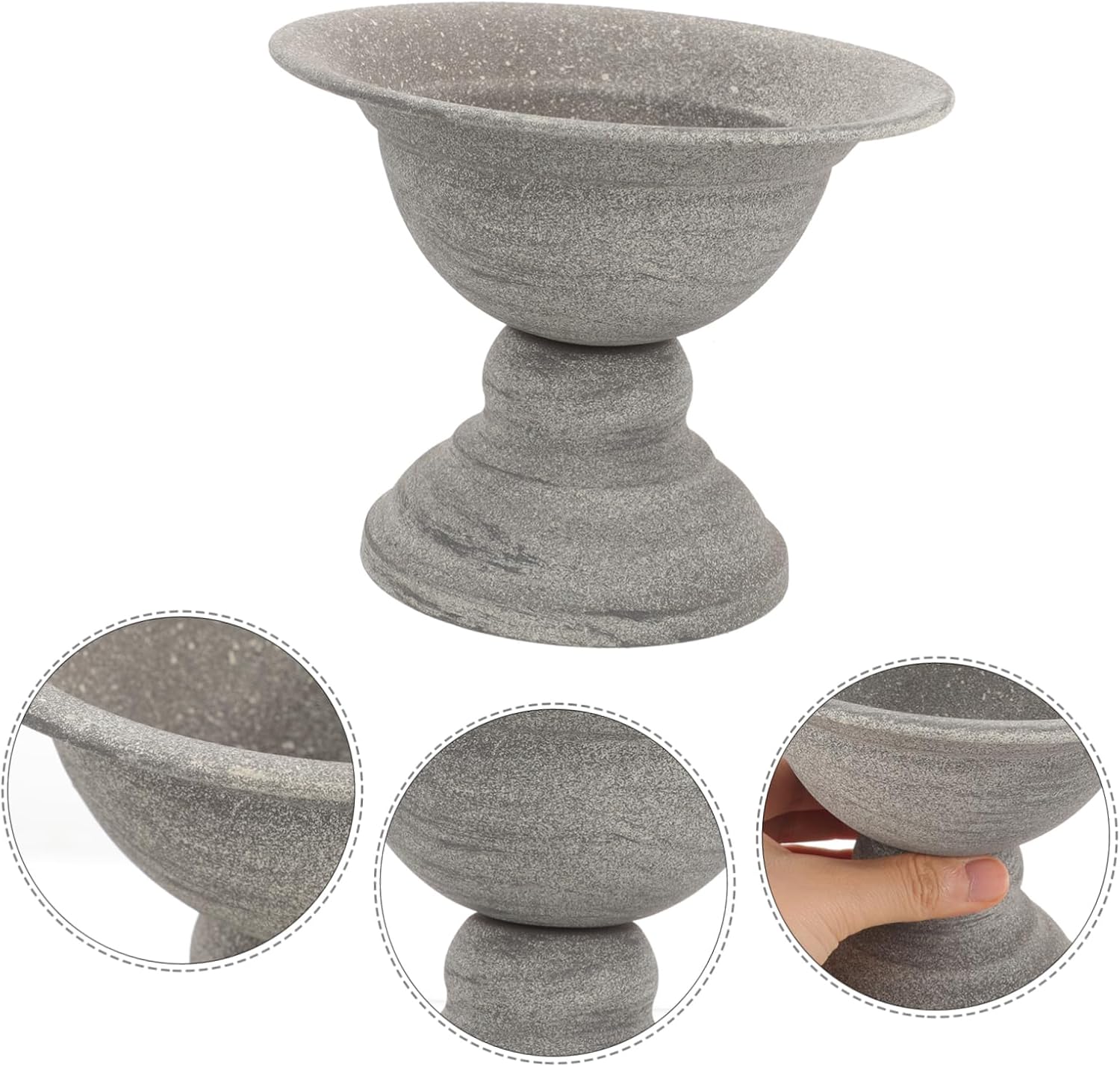 POPETPOP Vintage Metal Flower Vase for Home Decor