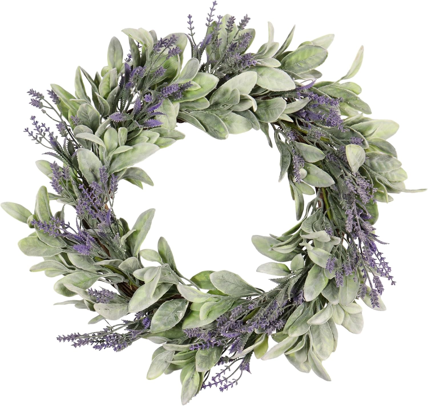 20 Inch Spring Lavender Wreath for Front Door