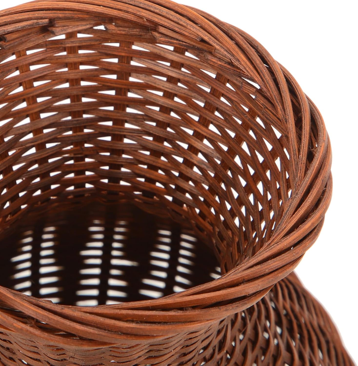 PRETYZOOM Rattan Woven Flower Vase Rustic Farmhouse Decor
