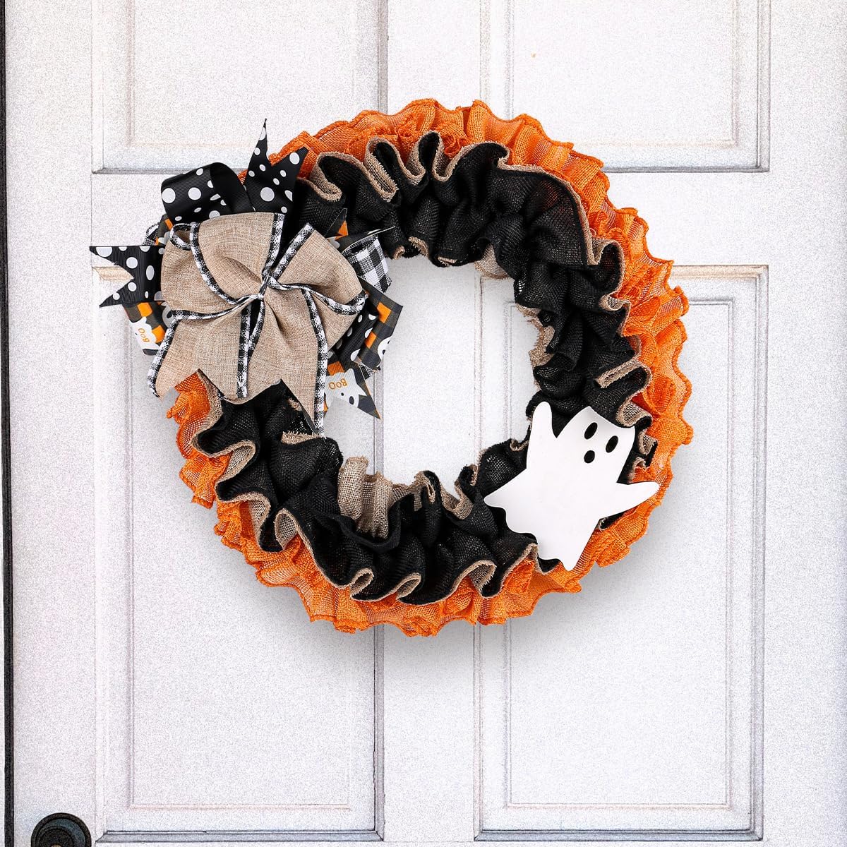 Vimoocla Halloween Boo Ghost Wreath for Front Door