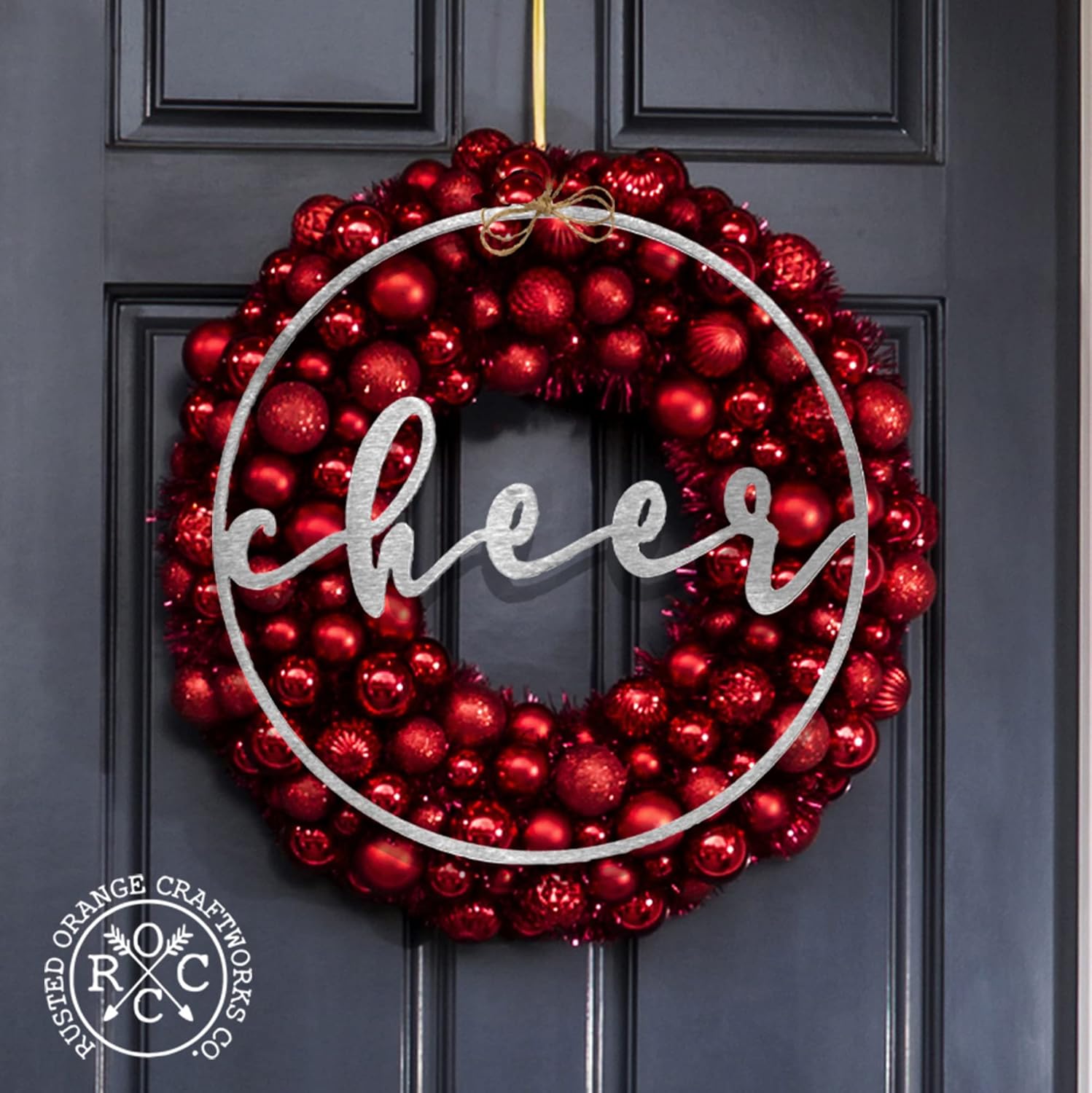 Rusted Orange Craftworks Co Minimalist Christmas Greeting Sign