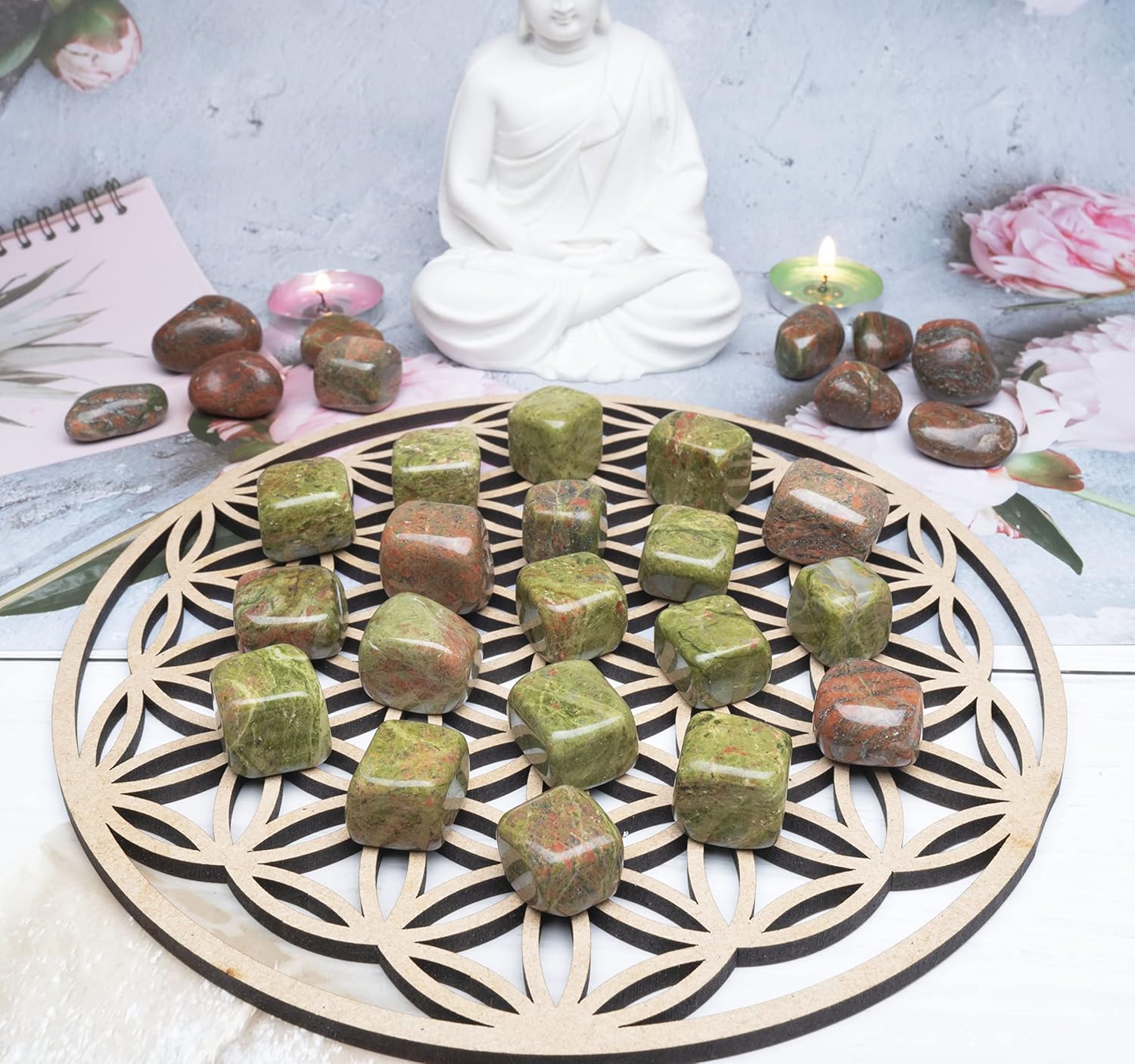 ZAICUS Tumbled Stones for Vase Filler and Decor